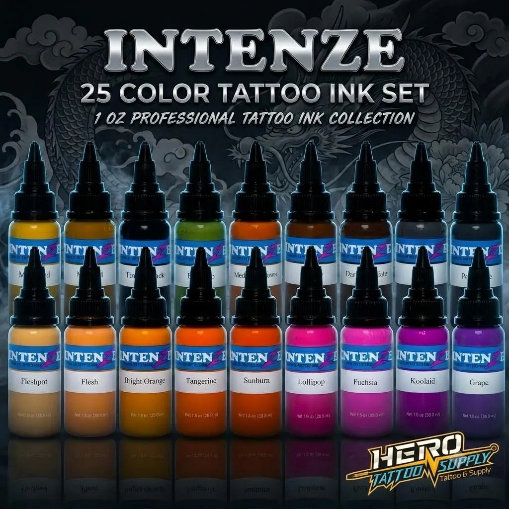 Intenze - 25 Color Tattoo Ink Set 1Oz