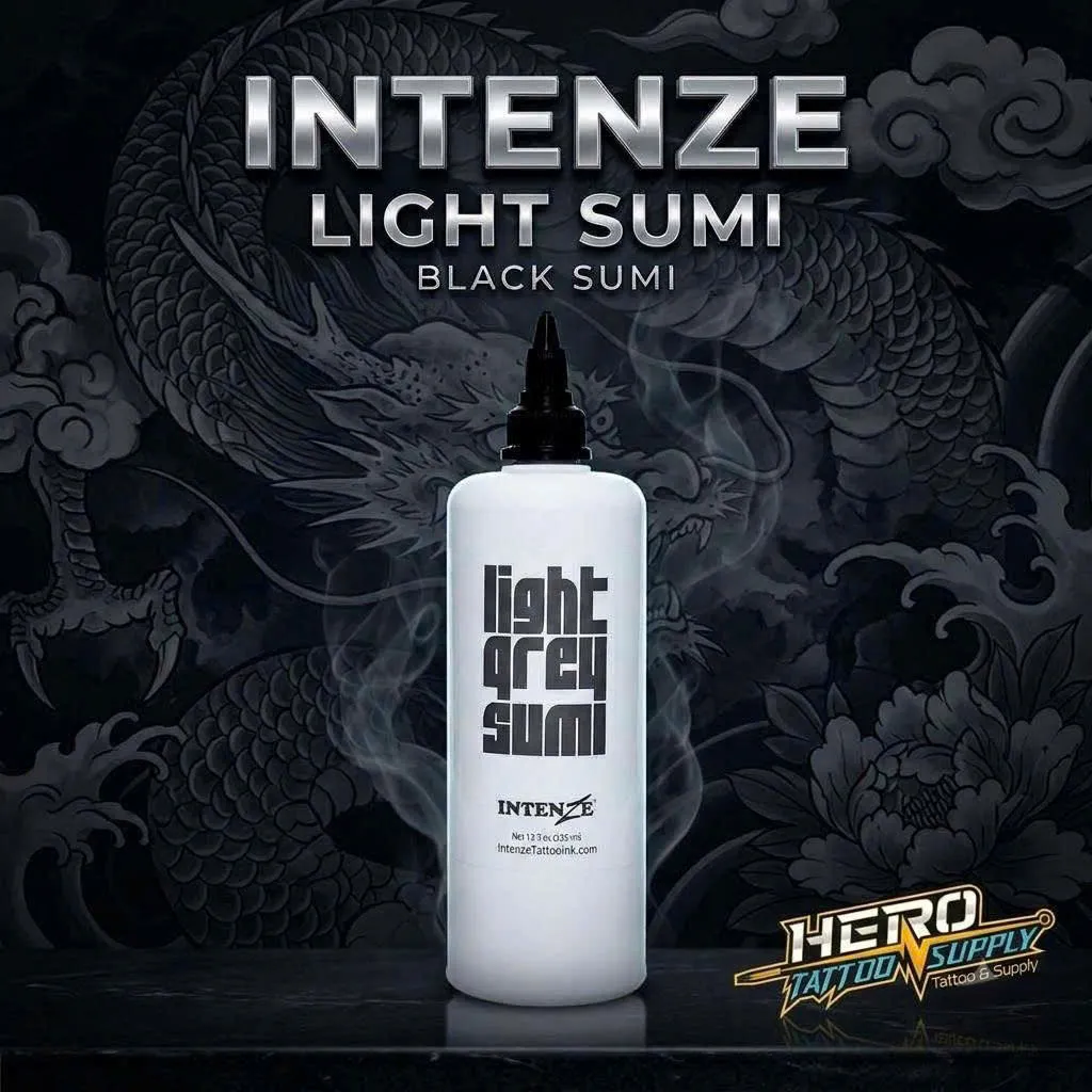 Mực Xăm Intenze Tattoo Ink – Dark Gray Sumi Wash Ink