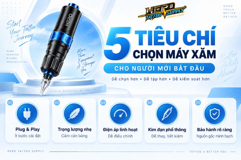 máy xăm cho người mới bắt đầu