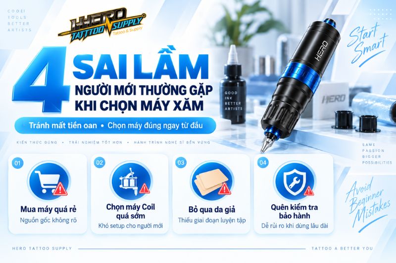 máy xăm cho người mới bắt đầu