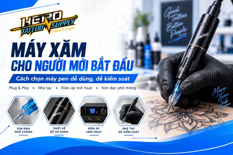 máy xăm cho người mới bắt đầu