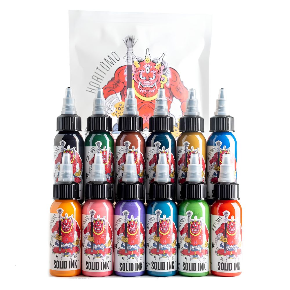 Mực Xăm Solid Ink Horitomo Set Và Lẻ