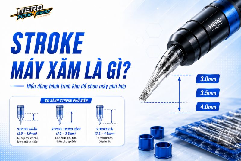stroke máy xăm